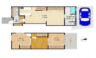 ☆2沿線利用可
☆ゆったりサイズのシューズインクローク
☆駐車1台可