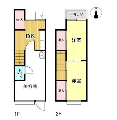 ☆１F店舗（美容院）
☆洋室
☆南向き